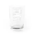 気ままに創作　よろず堂の精肉店モノクロ Water Glass :back