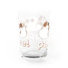 似顔絵工房きすけンちのぱぴぷペエエエエエエ！ Water Glass :back