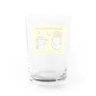 ないものねだりのハロウィンたまごと強がリス(黄色) Water Glass :back