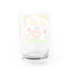 はたルーシーくみこ専門店街のモーニングの怪人　朝専用グラス Water Glass :back