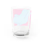 マキコエビナのショッキングピンク Water Glass :back