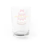 アクセサリーきまぐれ猫のハッピーバースデー（チョコ） Water Glass :back