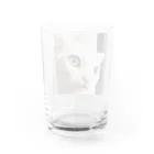 ほのぼのライフの白猫マリー Water Glass :back