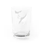 ぱくちのお店の桜吹雪くくじら（改定） Water Glass :back