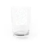 カラフルなすげー店のおはなちゃんかぞく Water Glass :back