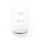 kittoのくつろぎの白ムギュ王子 Water Glass :back