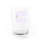 猫好きの横たわりはちわれ猫 Water Glass :back