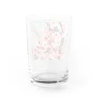 絵描きのゆりんぐ shopの桜の絵に歌をのせて Water Glass :back