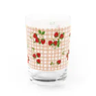 Jimmy BuffaloのJimmy Buffalo - Strawberry Fields クリームチェック Water Glass :back