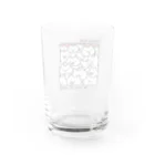 ねこのねこみっちり Water Glass :back