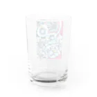 ki-kana7の赤と青 Water Glass :back