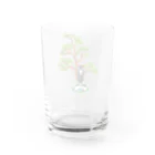 Danke Shoot Coffeeの瞑想の松（文字なし） Water Glass :back