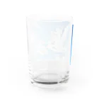 錆猫の館の純白の鳳凰と太陽 Water Glass :back