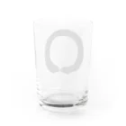 一期一会の一円相 Water Glass :back