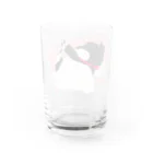 黒柴の梅吉でやんすのお手々ピーン Water Glass :back