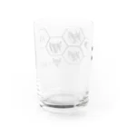 WORLD WOLFの謎解き六角形 Water Glass :back