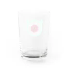 血まめ天国ショップのぴえんまる（ミント） Water Glass :back