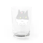 happydonguriのカーラー取り忘れちゃった猫ちゃん Water Glass :back