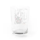 mi_e76の版画風おなのこ(朱) Water Glass :back