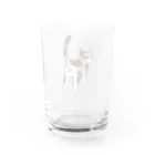 Riotoのねこけつω（三毛猫） Water Glass :back