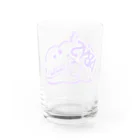 酒飲みウェアのVABYSちゃん紫 Water Glass :back