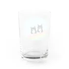 Ａｔｅｌｉｅｒ　Ｈｅｕｒｅｕｘの虹の橋のmonoクロちゃん達 Water Glass :back