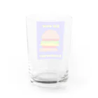  mouth monsterのCal over hamburger Water Glass :back