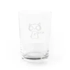 余白の、画伯のザレゴトのねこたま。 Water Glass :back