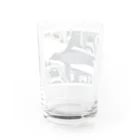 缶詰1616のペンギンコマ割り風 Water Glass :back