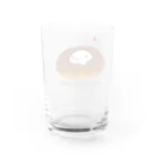 しろいのショップのドーナツにはまったおばけ レイン Water Glass :back