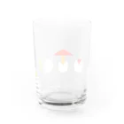 お白湯の脳内のタマゴタケとひよこ Water Glass :back