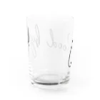 SANKAKU DESIGN STOREのGood Bye! モダン黒 Water Glass :back