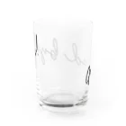 SANKAKU DESIGN STOREのGood Bye! シンプル黒 Water Glass :back