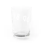 SANKAKU DESIGN STOREのGood Bye! カジュアル白 Water Glass :back