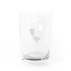 まはゆまの白黒ウサギ　回転反転 Water Glass :back