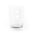 Mock’n Rollの熱いハートを宿したうさぎちゃん Water Glass :back