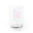 黄玉屋の実家の花1(薔薇) グラス反対面