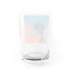 レターオールソーツのKaleidoscope 万華鏡 Katakana series ン Water Glass :back