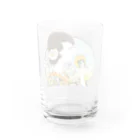 Cheroritaのせんべいを食べる女 Water Glass :back
