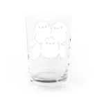 tani_toritotoriのシマエナガむぎゅグラス グラス反対面