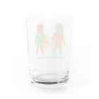 ムエックネのピーマン&パプリカマン Water Glass :back