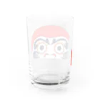 cementmilk WEBショップの半分ダルマ Water Glass :back