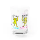 まとりこや ショップのまとり　と　おうえんたい　グラス Water Glass :back