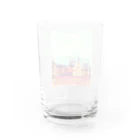 ふわりの絵画のような街（秋色） Water Glass :back