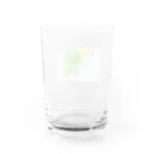 プリン弟子の製作所のyellow greenTシャツ Water Glass :back