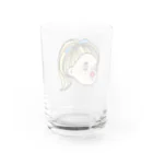 Kaoruko Negish｜画家の赤鼻の女の子 Water Glass :back