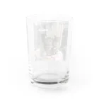 saraのねこ 仲良し3兄弟 Water Glass :back