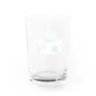 yosyos_SHOPのすてきな白鳥とケーキ Water Glass :back