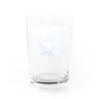 黒兎雪のみ空色 Water Glass :back