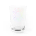 兎猫庵のオカリナを吹くココペリ　サークルＰ Water Glass :back